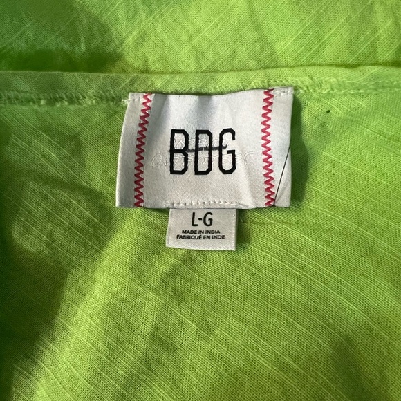 Urban Outfitters BDG Danny Lime Green Halter Dress Size Large New - Picture 14 of 14